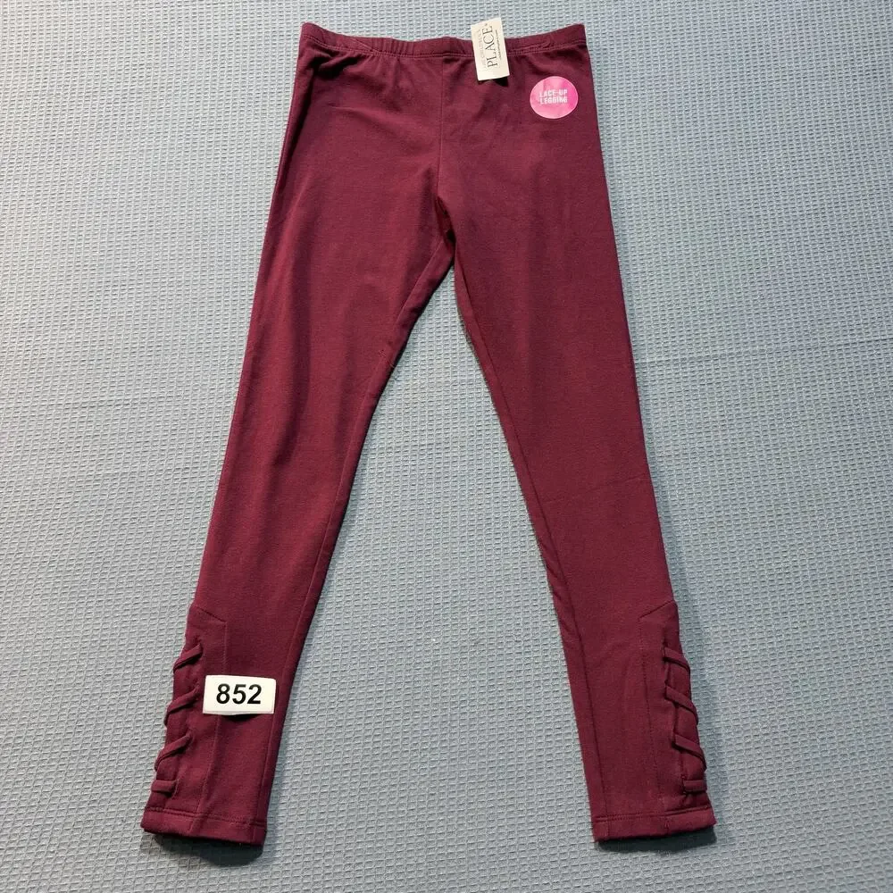 The Children's‎ Place Girls Leggings Sz L Red Brand New